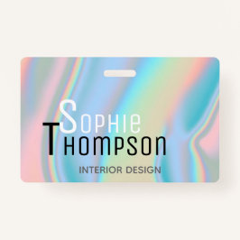 ホログラモダンフィック液大理石 バッジ