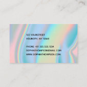 ホログラモダンフィック液大理石 名刺 (裏面)