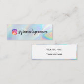 ホログラ澄んフィックカラーシフトミニ名刺 スキニー名刺 (正面/裏面)