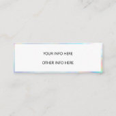 ホログラ澄んフィックカラーシフトミニ名刺 スキニー名刺 (裏面)