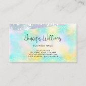 ホログリッターパステルモダンパステルカラー 名刺 (裏面)