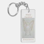 ホロコーストメモリ認識度リボンキーチェーン キーホルダー (正面左)