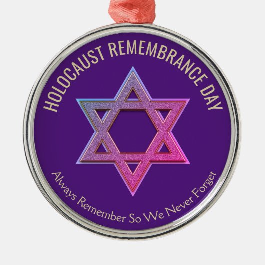 ホロコーストリメンブランスデー メタルオーナメント (正面)