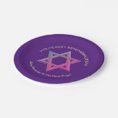 ホロコースト追悼の日 ペーパープレート (アングル)