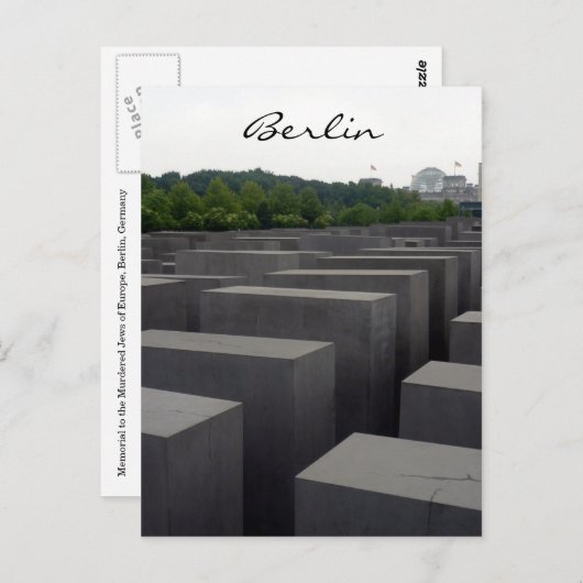 ホロコースト・バーライナー記念碑 ポストカード (正面/裏面)