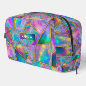 ホロスタイリッシュシックフェイク金ゴールド幾何学的 ドップキット (右コーナー)