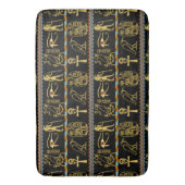 ホロスパターンのエジプトの象形文字の目 バスマット (正面縦)