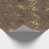 ホロス金ゴールド象形青銅の眼 ラッピングペーパー (角)