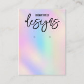 ホロトレンディーイヤリング表示カード 名刺 (正面)