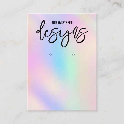 ホロトレンディーイヤリング表示カード 名刺 (正面)