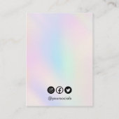 ホロトレンディーイヤリング表示カード 名刺 (裏面)