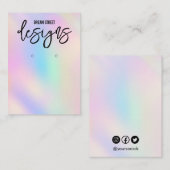 ホロトレンディーイヤリング表示カード 名刺 (正面/裏面)