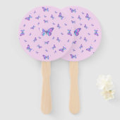 ホロフかわいらしィックバタフライセット ハンドファン (正面&裏面)