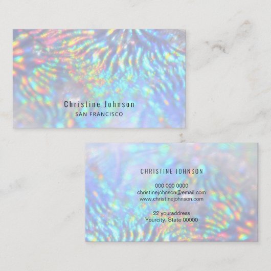 ホロフェイクグ背景 名刺 (正面/裏面)