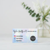 ホロフェイクソーシャルメディア名刺 名刺 (スタンド正面)