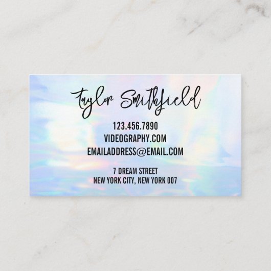 ホロフェイクソーシャルメディア名刺 名刺 (裏面)