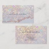 ホロフエレガントィックグラムグリッターメイクアップアーティスト 名刺 (正面/裏面)