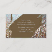 ホロフエレガントィックブパーソナライズされたラシ名札 名刺 (裏面)