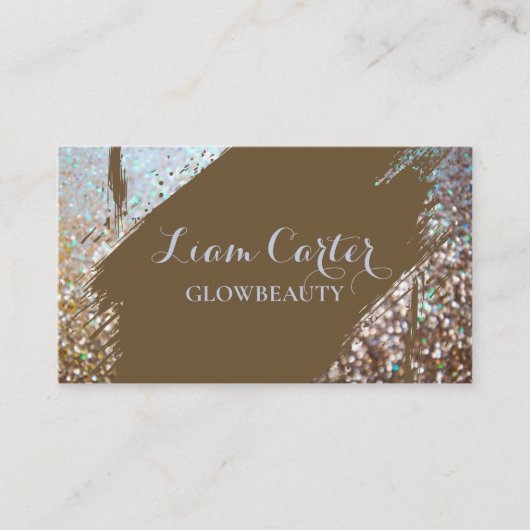 ホロフエレガントィックブパーソナライズされたラシ名札 名刺 (正面)