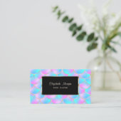 ホロフエレガントィックマーメイドはかりで測ブラックフレーム 名刺 (スタンド正面)