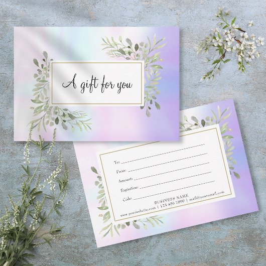 ホロフエレガントィック春葉ギフト証書