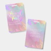 ホロフクールロ熱葉帯グラフのプールパーティー バッジ (表裏)