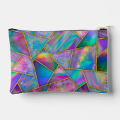 ホロフスタイリッシュシックフェイク金ゴールド幾何ガーリー品 アクセサリーポーチ (裏面)