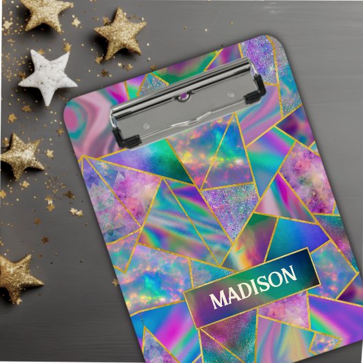 ホロフスタイリッシュシックフェイク金ゴールド クリップボード