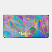 ホロフスタイリッシュシックフェイク金ゴールド デスクマット (正面)