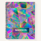 ホロフスタイリッシュシックフェイク金ゴールド ノートブック (正面)