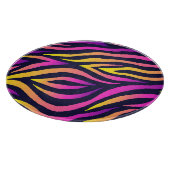 ホロフストライプィックな未来的パターン。 カッティングボード (角)