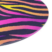 ホロフストライプィックな未来的パターン。 カッティングボード (角)