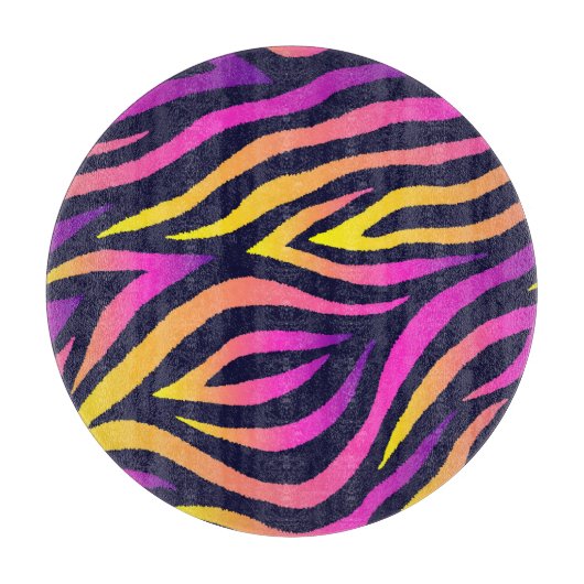 ホロフストライプィックな未来的パターン。 カッティングボード (正面)