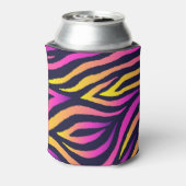 ホロフストライプィックな未来的パターン。 缶クーラー (缶裏面)