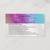 ホロフファンキーカラフルのロゴが後に消え気にる 名刺 (裏面)