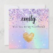 ホロフファンシーィーは俺のガールフレンドのカードだ サンキューカード (正面)