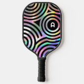 ホロフフェイクィアサークルのモノグラムpickleball padd ピックルボールラケット (裏面)