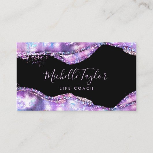 ホロフフェイクィア虹色オペエレガントストバス 名刺 (正面)