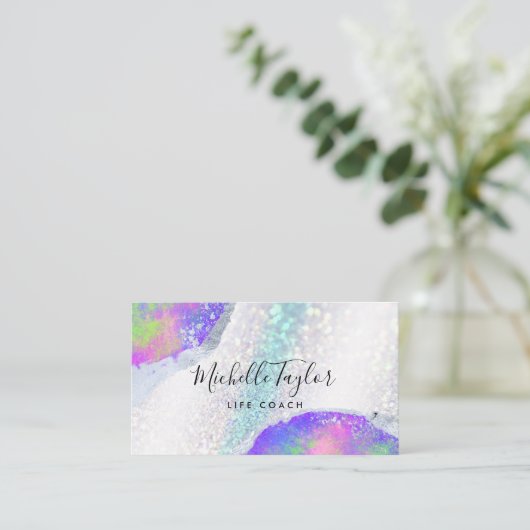 ホロフフェイクィア虹色オペエレガントストバス 名刺 (スタンド正面)