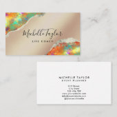 ホロフフェイクィア虹色オペエレガントストバス 名刺 (正面/裏面)