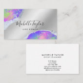 ホロフフェイクィア虹色オペエレガントストバス 名刺 (正面/裏面)