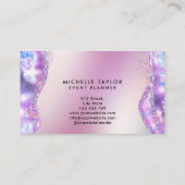 ホロフフェイクィア虹色オペエレガントストバス 名刺 (裏面)