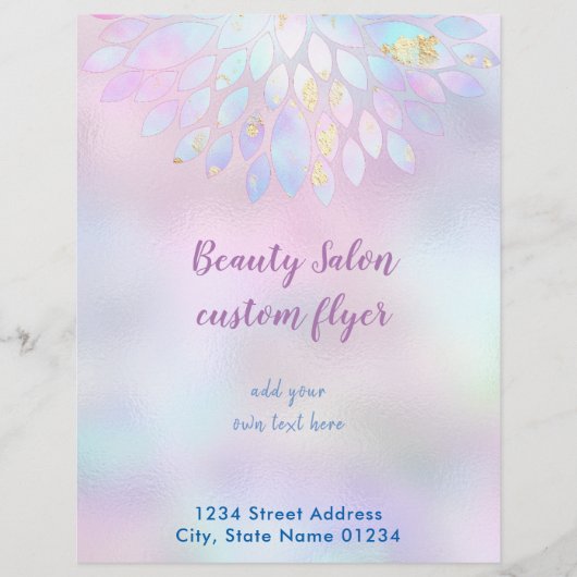 ホロフフェイクィア虹色パステル虹 チラシ (正面)