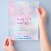 ホロフフェイクィア虹色パステル虹 チラシ (手)