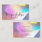 ホロフフェイクィック光パーソナライズされた石 名刺 (正面/裏面)