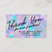 ホロフフェイクィック光学割引カード 名刺 (正面)