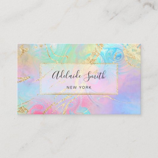 ホロフフェイクィック効果 名刺 (正面)