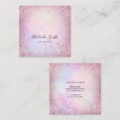 ホロフフェイクィック液大理石芸術 スクエア名刺 (正面/裏面)