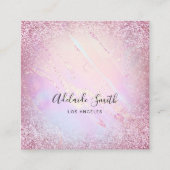 ホロフフェイクィック液大理石芸術 スクエア名刺 (正面)