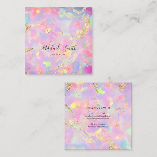 ホロフフェイクィック結石 スクエア名刺 (正面/裏面)